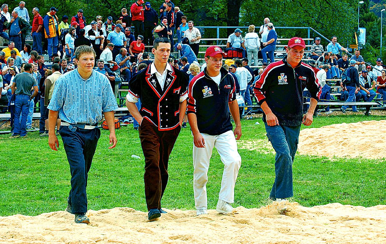 Die ENST 2006 Kategoriensieger (v.l.n.r.): Christian Gerber, Kilian Wenger, Reto Nötzli und Marcel Mathis.